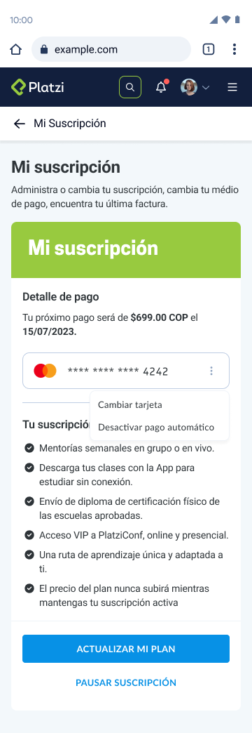 friction added to the cancel button
