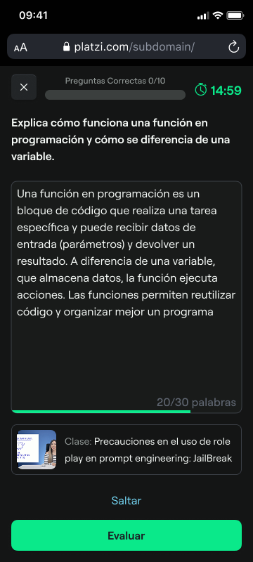 Exam Assembly - One question per lesson, 25% open-ended minimum