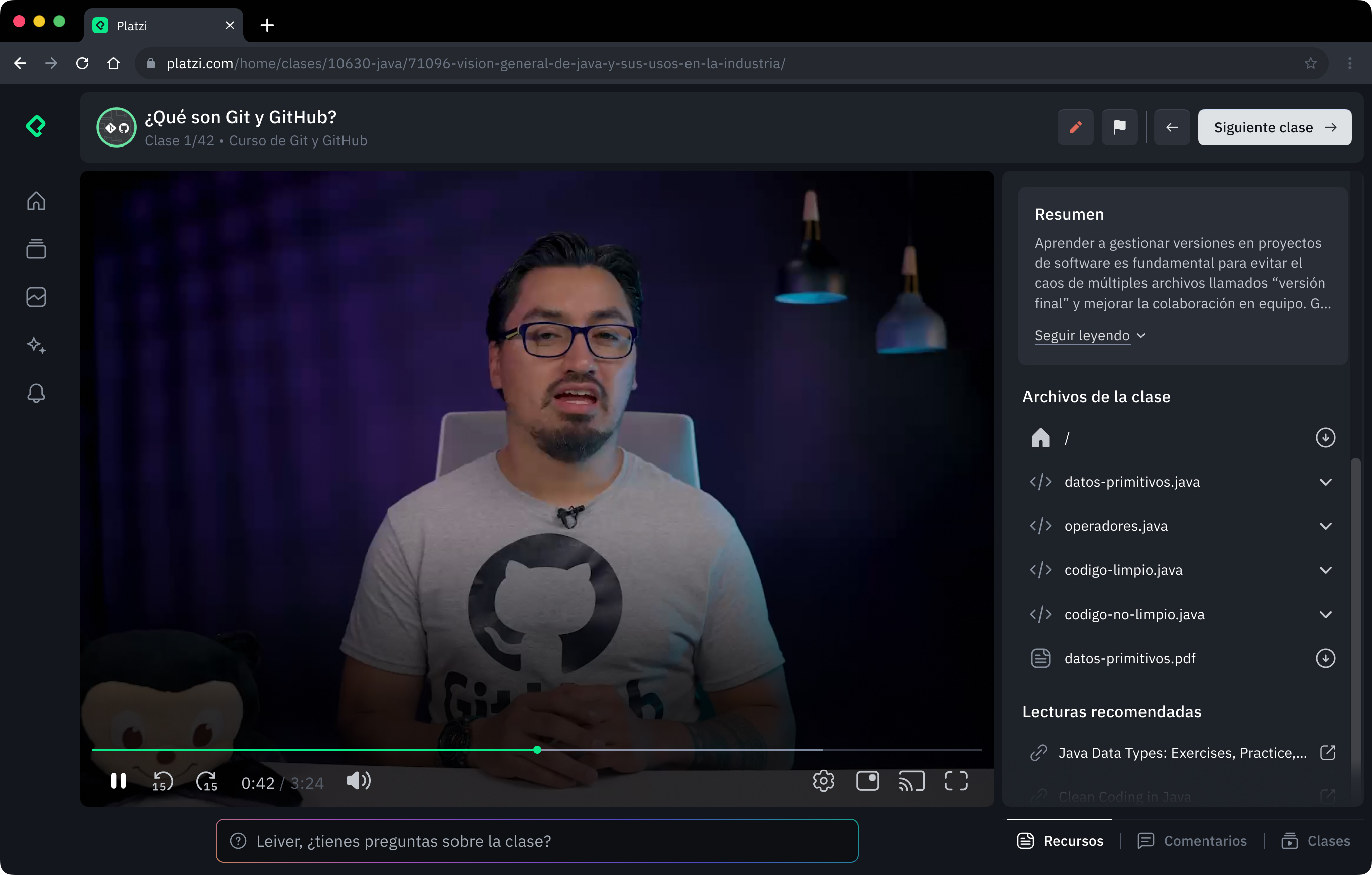 Dedicated Question Interface