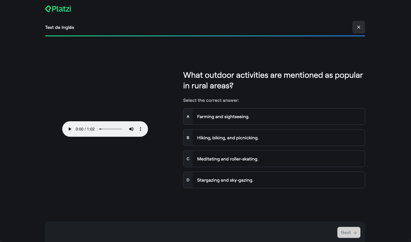 Multi-competency question interface